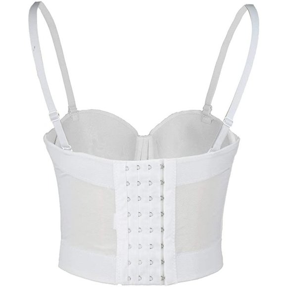 NEW Sparkling Bling Swarovski Crystal Rhinestone Bustier Bra Top + FREE … - Picture 6 of 14